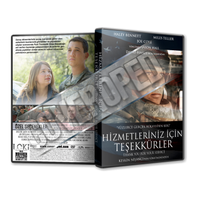 Hizmetleriniz İçin Teşekkürler - Thank You for Your Service 2017 Türkçe Dvd Cover Tasarımı